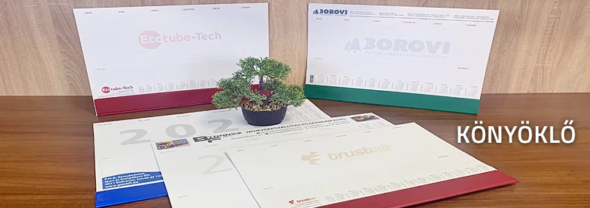 Könyöklő naptár minták